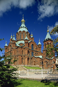 The Ouspensky Russian Orthodox Cathedral in Helsinki, Finland, Scandinavia, Europe