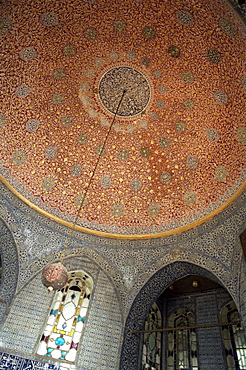 Interior, Baghdad Kiosk, Topkapi Palace, UNESCO World Heritage Site, Istanbul, Turkey, Europe, Eurasia