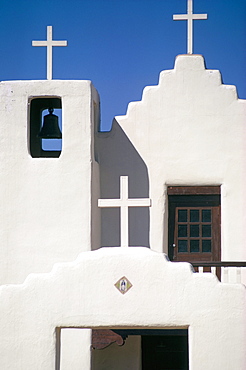 Christian church, Taos Pueblo, New Mexico, United States of America, North America