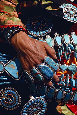 Zuni Indian jewellery, New Mexico, United States of America, North America