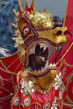 Person in costume at carnival, Trinidad, West Indies, Caribbean, Central America