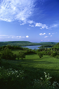 Bend in the Danube River, Hungary, Europe