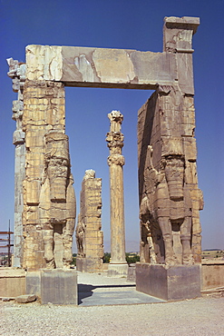 The Gateway of Xerxes, Persepolis, UNESCO World Heritage Site, Iran, Middle East