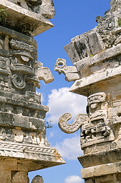 The Nunnery, dating from 10th century AD, Chichen-Itza, UNESCO World Heritage Site, Yucatan, Mexico, North America