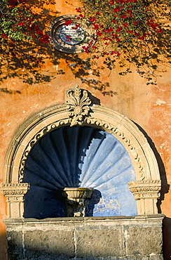 Architectural detail, colonial city of San Miguel de Allende, Gto, Mexico, North America