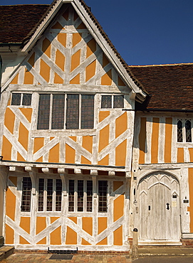 Traditional housing facade, Lavenham, Suffolk, England, United Kingdom, Europe