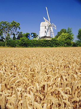 The Post Mill, Saxtead Green, Suffolk, England, UK, Europe