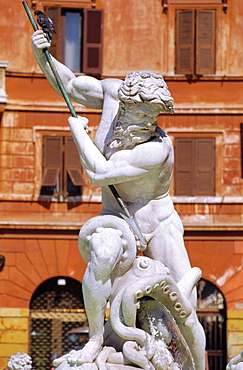 Fountain of Neptune, Piazza Navona, Rome, Lazio, Italy