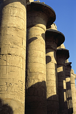 Hypostyle hall, Great Temple of Amun, Karnak, Thebes, UNESCO World Heritage Site, Egypt, North Africa, Africa