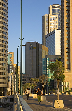 High rising buildings and Sheraton City Tower hotel, Ramat Gan, Tel Aviv, Israel, Middle East