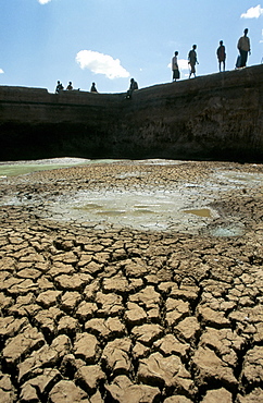 Water reservoir dried up, Kebri Beyah, Ethiopia, Africa