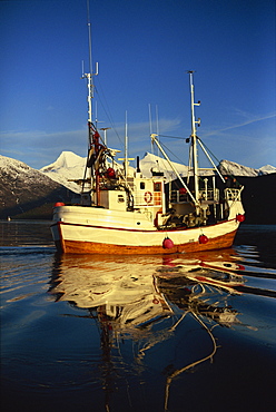 Fishing boat, Arctic Norway, Scandinavia, Europe