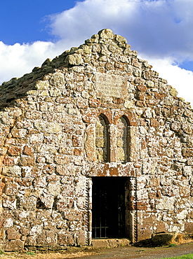 Soutra Aisle dating from 1686, restored family burial vault marks site of the medieval Soutra Hospital of the Holy Trinity, Fala, Midlothian, Scotland, United Kingdom, Europe