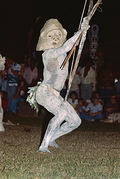 Mudman from Asaro district in the Highlands, at sing sing, Kowedobu, Port Moresby, Papua New Guinea, Pacific