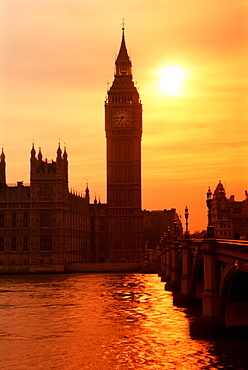 Big Ben and Houses of Parliament, UNESCO World Heritage Site, London, England, United Kingdom, Europe