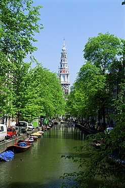 Zuiderkerk from Staal Straat, Amsterdam, Holland, Europe