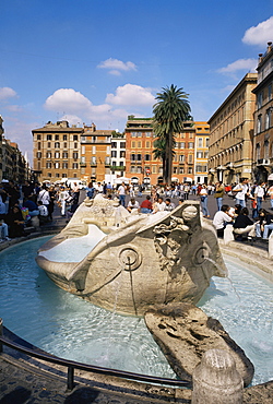 Dela Baraccia fountain, Rome, Lazio, Italy, Europe