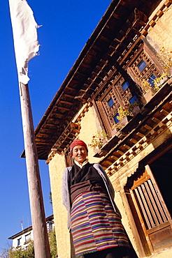 Sherpa woman, Gapchu monastery, Solu Khumbu, Nepal