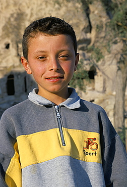 Portrait of a young boy, Cappadocia, Anatolia, Turkey, Asia Minor, Asia