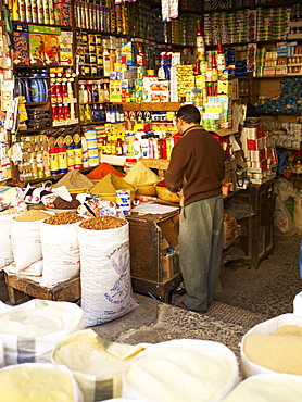 Store in the Medina, Fez, Morocco, North Africa, Africa