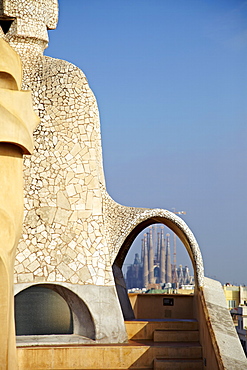 Casa Mila, Barcelona, Catalonia, Spain, Europe