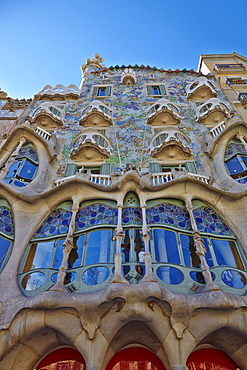 Casa Batllo, UNESCO World Heritage Site, Barcelona, Catalonia, Spain, Europe 