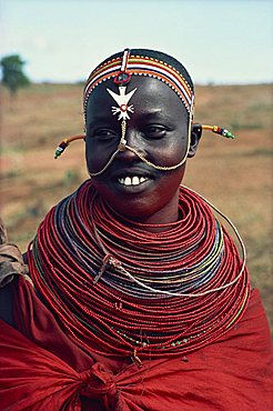 Samburu woman in northern area, Kenya, East Africa, Africa