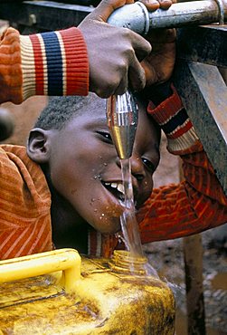 Fresh water by Oxfam, Lumasi Camp, 1994, Tanzania, East Africa, Africa