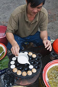 Morning food market, Luang Prabang, Laos, Indochina, Southeast Asia, Asia