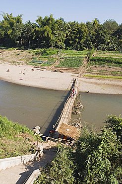 Khan River, Luang Prabang, Laos, Indochina, Southeast Asia, Asia