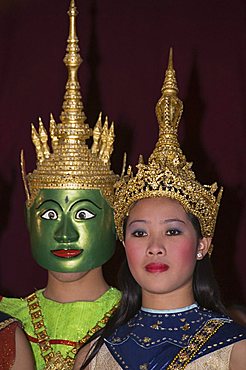 Traditional dancers, Luang Prabang, Laos, Indochina, Southeast Asia, Asia