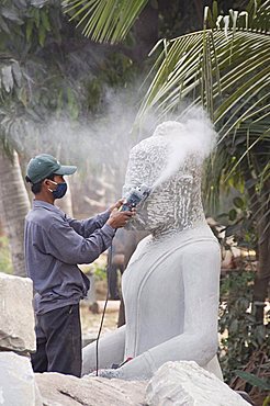 Stone masons, Cambodia, Indochina, Southeast Asia, Asia