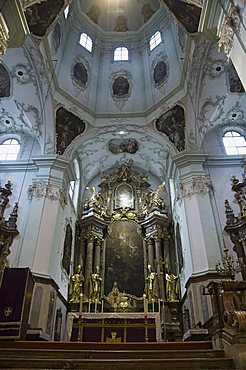 Inside St. Peter's Church, Salzburg, Austria, Europe