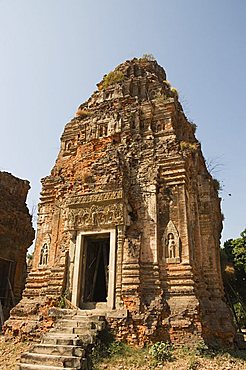 Lolei Temple, AD893, Roluos Group, near Angkor, UNESCO World Heritage Site, Siem Reap, Cambodia, Indochina, Southeast Asia, Asia