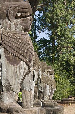 Preah Ko Temple, AD879, Roluos Group, near Angkor, UNESCO World Heritage Site, Siem Reap, Cambodia, Indochina, Southeast Asia, Asia