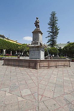 Plaza de la Independencia (Plaza de Armas) in Santiago de Queretaro (Queretaro), a UNESCO World Heritage Site, Queretaro State, Mexico, North America