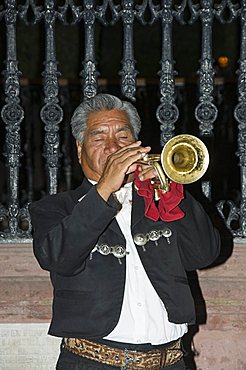 Mariachi Band, San Miguel de Allende, (San Miguel), Guanajuato State, Mexico, North America