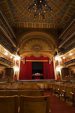 Theater Teatro Juarez famous for its architectural mixtures in Guanajuato, a UNESCO World Heritage Site, Guanajuato, Guanajuato State, Mexico, North America