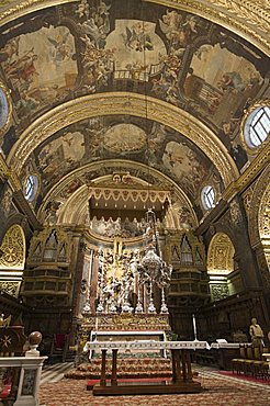 Interior of St. Johns Co-Cathedral, Valletta, Malta, Europe