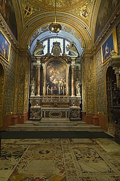 Interior of St. Johns Co-Cathedral, Valletta, Malta, Europe