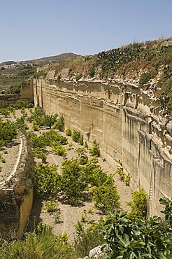 Old stone quarry, Gozo, Malta, Europe