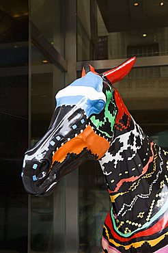 Painted decorative horse, Buenos Aires, Argentina, South America