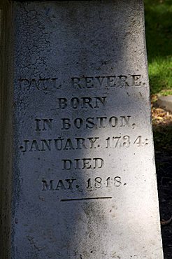 Paul Revere, Old Granary Burial Ground, Boston, Massachusetts, New England, United States of America, North America