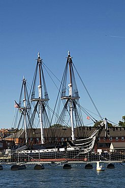 USS Constitution (Old Ironsides), Charlestown Navy Yard, Boston, Massachusetts, New England, United States of America, North America