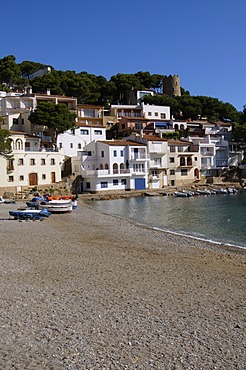 The beautiful cove of Sa Tuna, near Begur, Costa Brava, Catalonia, Spain, Mediterranean, Europe 