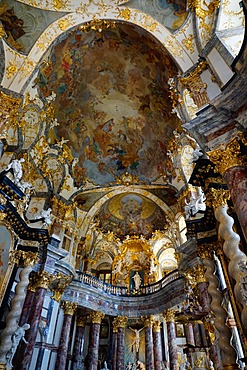 The court chapel at the Residence Palace, UNESCO World Heritage Site, Wurzburg, Bavaria, Germany, Europe