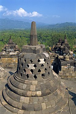 Buddhist temple, Borobudur, UNESCO World Heritage Site, Java, Indonesia, Southeast Asia, Asia