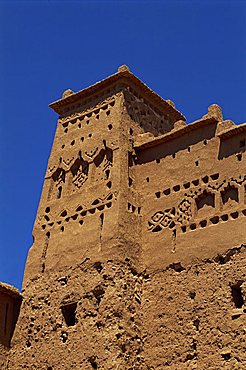 Exterior of building, Ait Benhaddou, Ksour with many Kasbahs, UNESCO World Heritage Site, near Ouarzazate, Morocco, North Africa, Africa