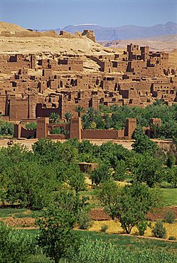 Ait Benhaddou, Ksour with many Kasbahs, UNESCO World Heritage Site, near Ouarzazate, Morocco, North Africa, Africa