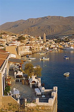 Emborio, Khalki (Chalki), near Rhodes, Dodecanese Islands, Greece, Europe